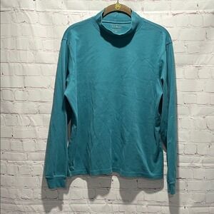 L.L. Bean Woman's‎ Long Sleeve Turtleneck Teal Top Size XL